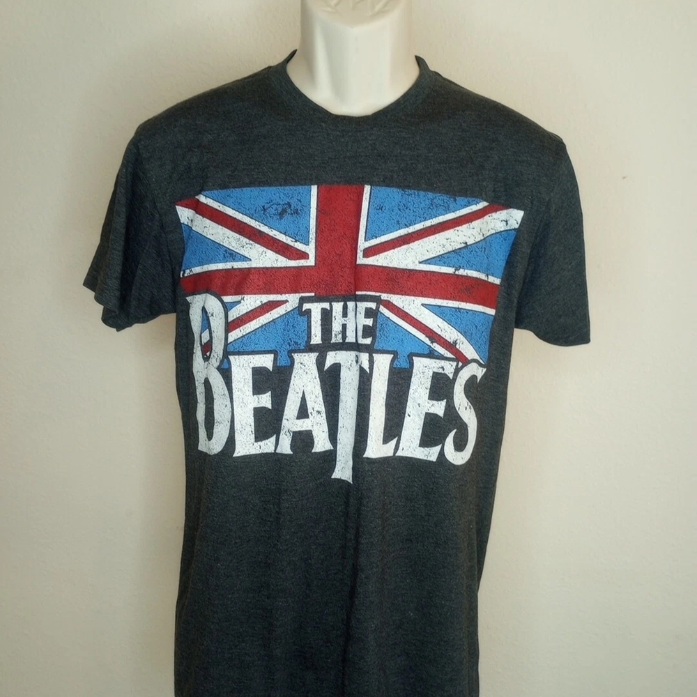 The Beatles Gray Graphic T-Shirt Short Sleeve Sz S